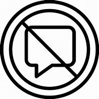 Image result for No Chat Icon