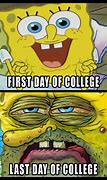 Image result for Spongebob College Meme