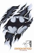 Image result for Batman Logo Tattoo Stencils