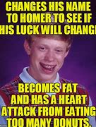 Image result for Bad Luck Brian Donuts