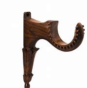 Image result for Decorative Wood Curtain Rod Holders