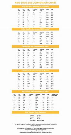 Kids Shoe Size Chart Nordstrom