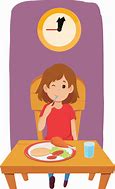 Image result for Cartoon Person Eating Healthy