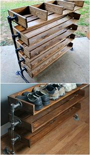 Image result for DIY Wooden Shoe Rack