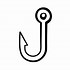 Image result for +Fishing Hook Clip Art Black