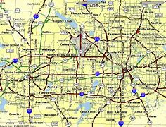 Image result for Dallas Fort Worth Texas Map
