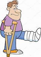 Image result for Cartoon Person On Crutches