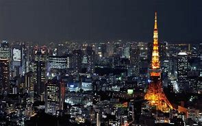 Image result for Tokyo Tower Skyline Night