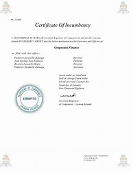 Image result for Certificate of Incumbency Sample Nigeria