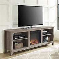 Image result for 70 Inch Ash Gray TV Stand with Fireplace