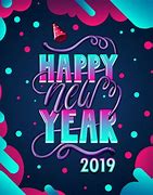 Image result for Happy New Year 2019 Black