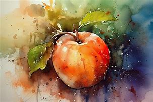 Image result for Apple Orchard Watercolor