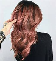 Image result for Rose Gold Hair Color Black Women