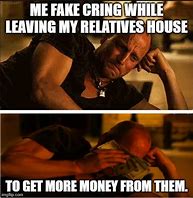 Image result for Wiping Tears with Money Meme