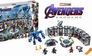 Image result for LEGO Endgame Iron Man Blue Armor