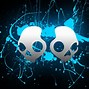 Image result for Black White Skull Wallpaper