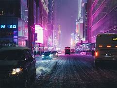 Image result for Neon Lights City Street Night