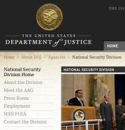 Image result for DOJ National Security Division