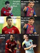 Image result for Messi vs Ronaldo Memes