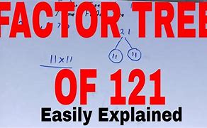 Image result for Factor Tree of 121