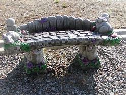 Image result for Concrete Benches Bunny On Sides