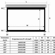 Image result for Standard Projector Screen Size