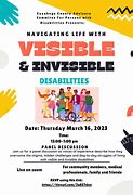 Image result for Visible and Invisible Disability Employment Image