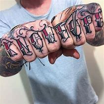 Image result for Knuckle Letter Tattoo