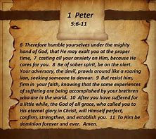 Image result for 1 Peter 5:6-11