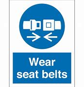 Image result for Seat Belt Safety Signs