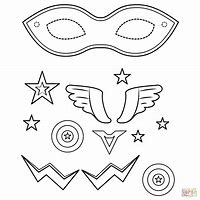 Image result for Superhero Mask Coloring Page