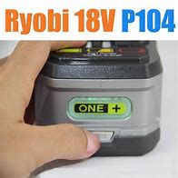 Image result for Ryobi P104 18V Lithium Battery