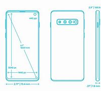 Image result for Samsung Galaxy S10 Display Size