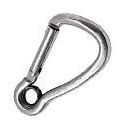 Image result for Stainless Steel Carabiner with Screw Lock
