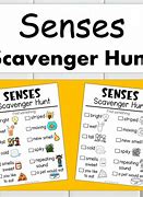 Image result for 5 Senses Scavenger Hunt