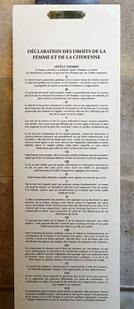 Image result for Declaration Des Droits De La Femme Et De La Citoyenne