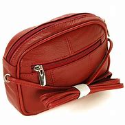 Image result for Leather Travel Organizer in Red Colour