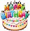 Image result for Free Clip Art Happy Birthday Words