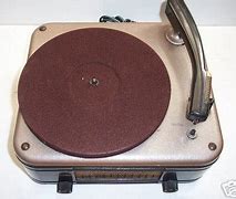 Image result for Silver Tone Phonograph Record Player Vintage