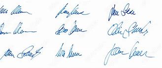 Image result for Signed Document with Real Pen