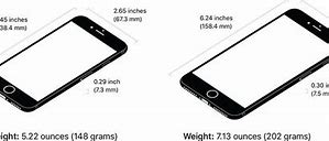 Image result for iPhone 8 Plus Measurements in Inches