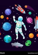 Image result for Cartoon Astronauts in Outer Space Image