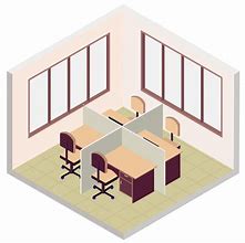 Image result for Isometric Office Room Icon