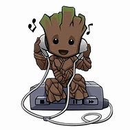 Image result for Baby Groot Headphones