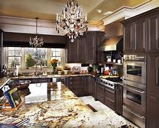 Image result for Dark Brown Painted Kitchen Cabinets