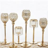 Image result for Gold Colored Candle Holders