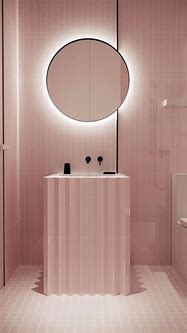 Image result for Bathroom Aesthetic Pink