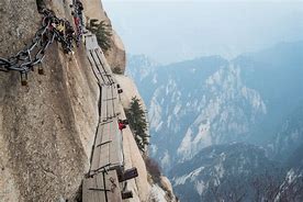 Image result for Mount Huashan Plank Walk