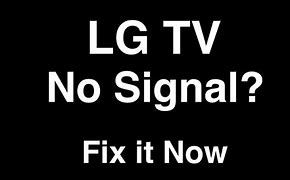 Image result for LG No Signal Message