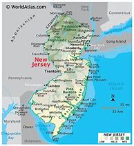 Image result for Map of New Jersey